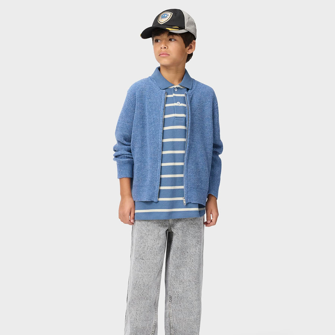 Bowen Cardigan in Twilight Blue