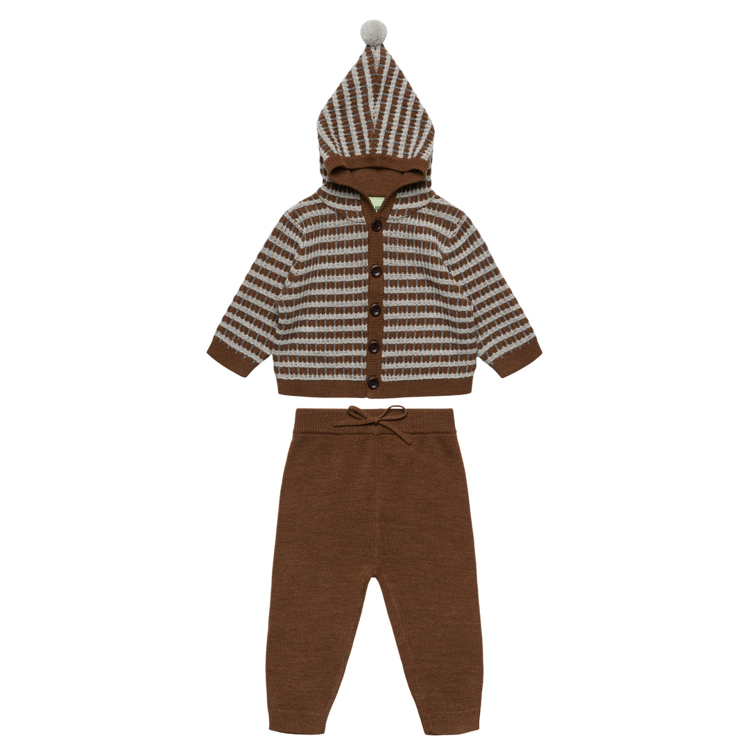 Baby Multi Cardigan Set in Hazel Melange