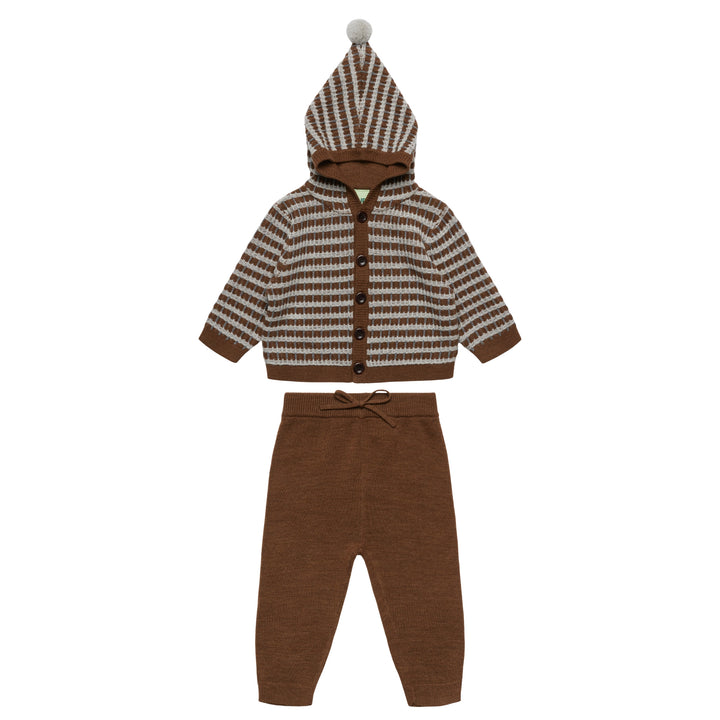 Baby Multi Cardigan Set in Hazel Melange