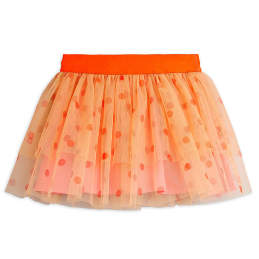 MINI RODINI Dotted Tulle Skirt - Peach