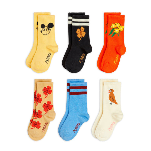 MINI RODINI Clover 6-Pack Socks