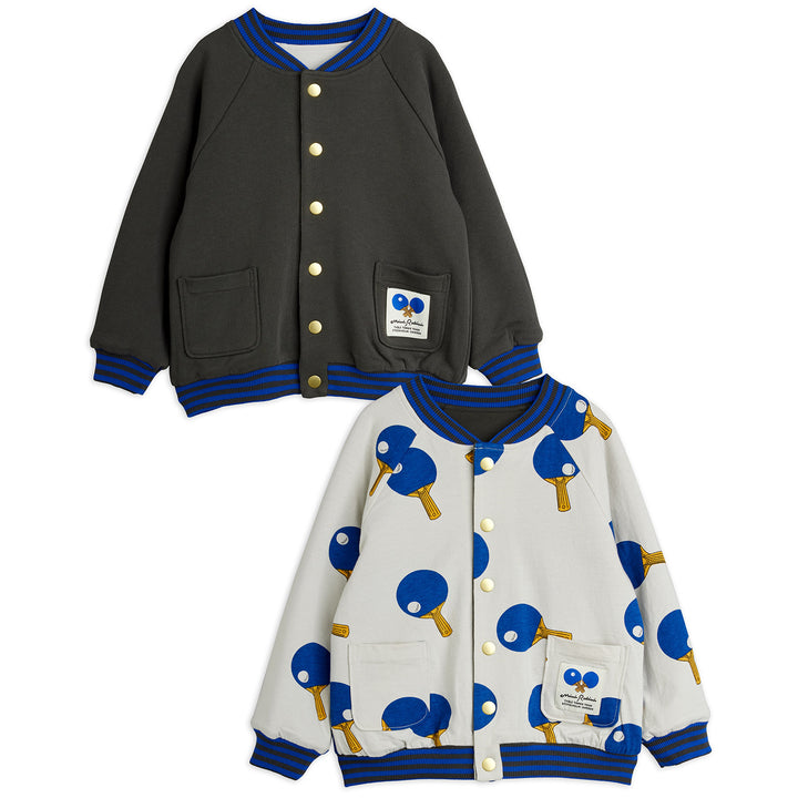 Table Tennis Reversible Baseball Jacket In Multi