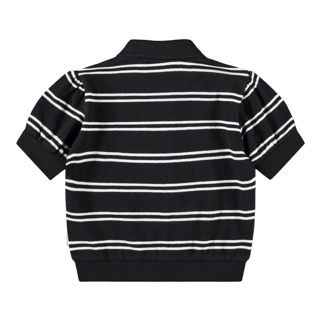 Raki T-shirt in Black Ivory Stripe