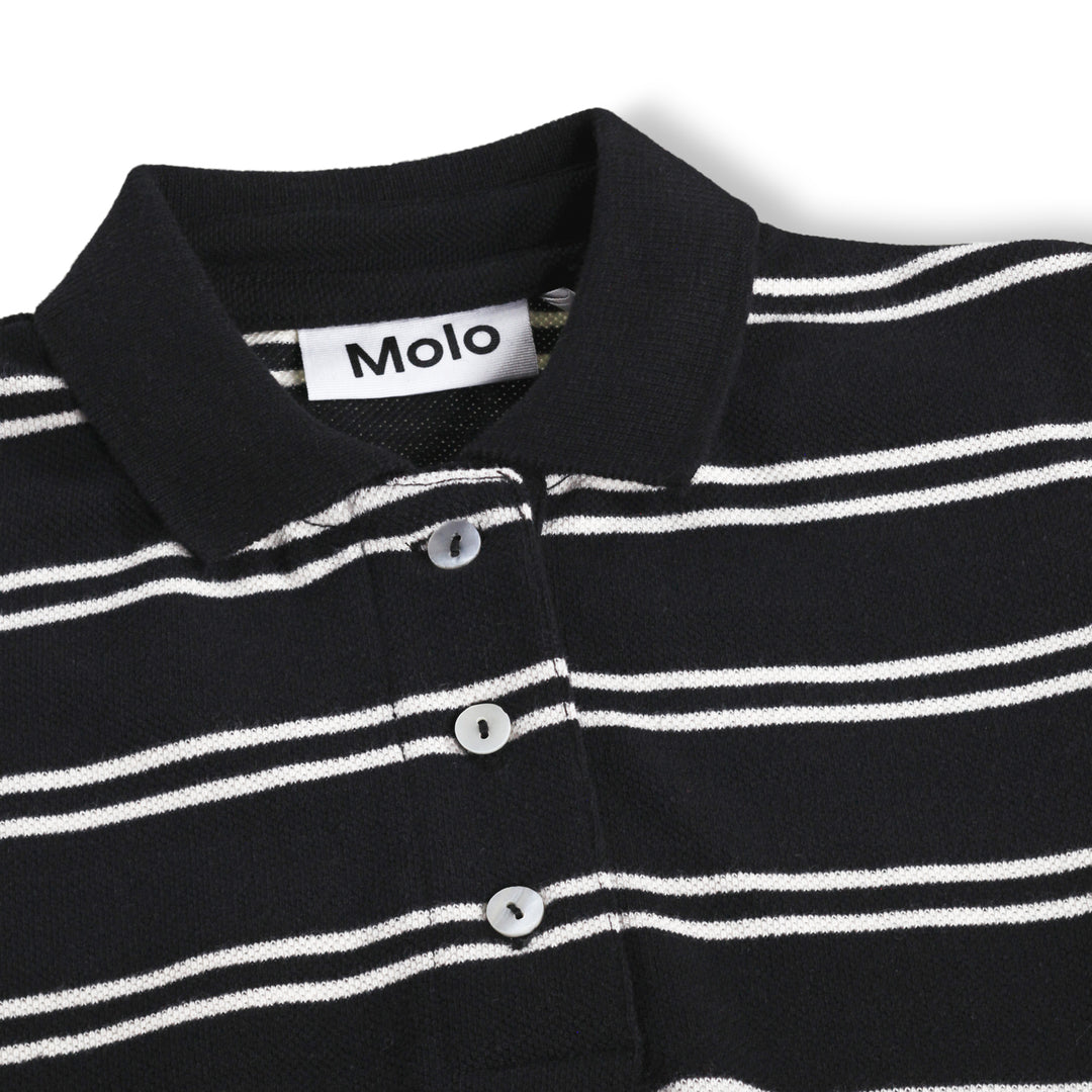 Raki T-shirt in Black Ivory Stripe