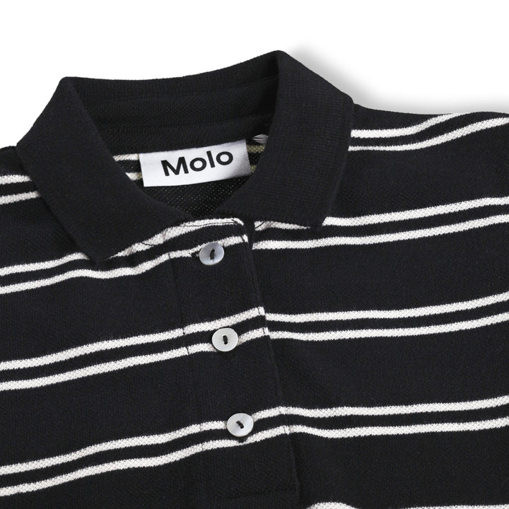 Raki T-shirt in Black Ivory Stripe