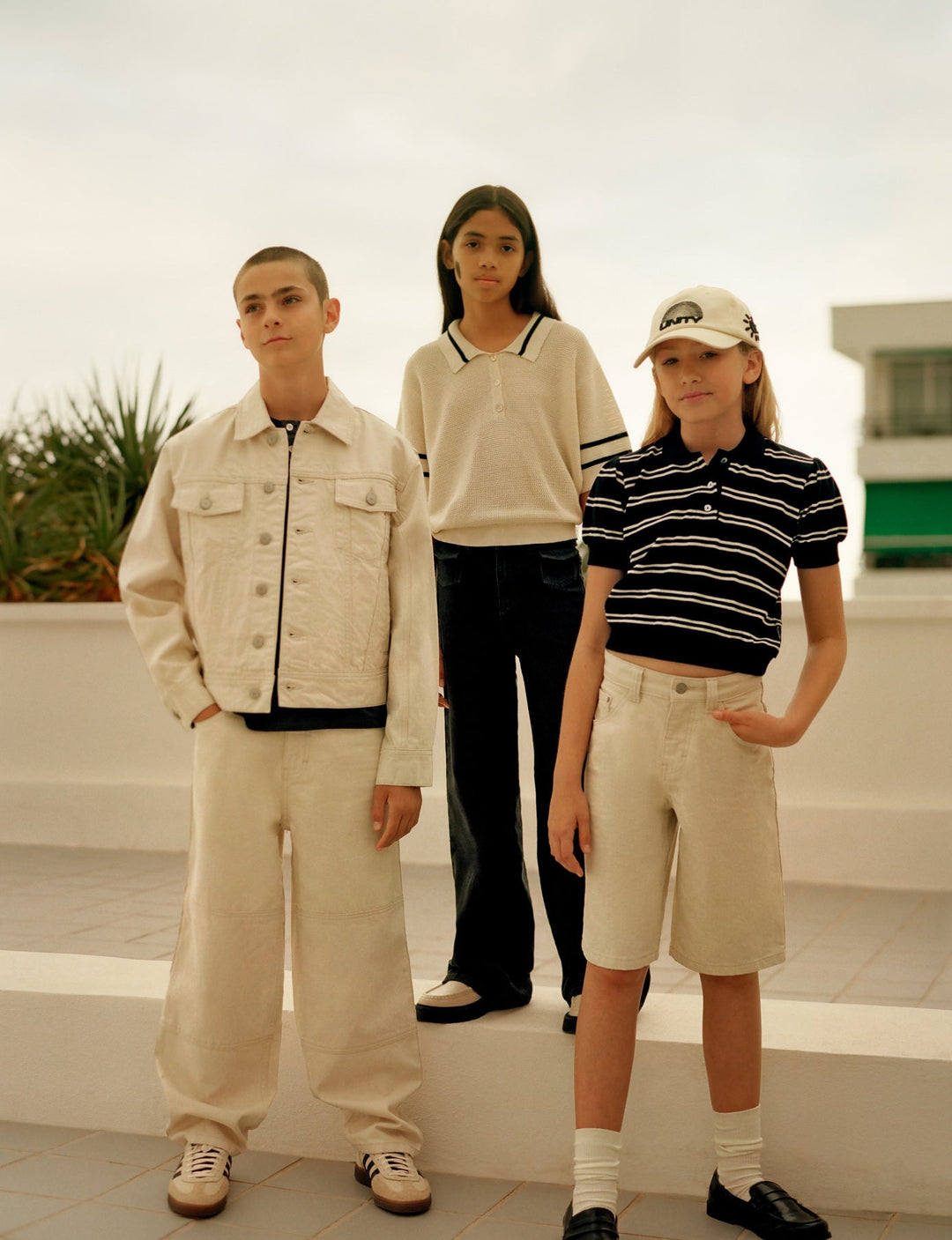 Raki T-shirt in Black Ivory Stripe