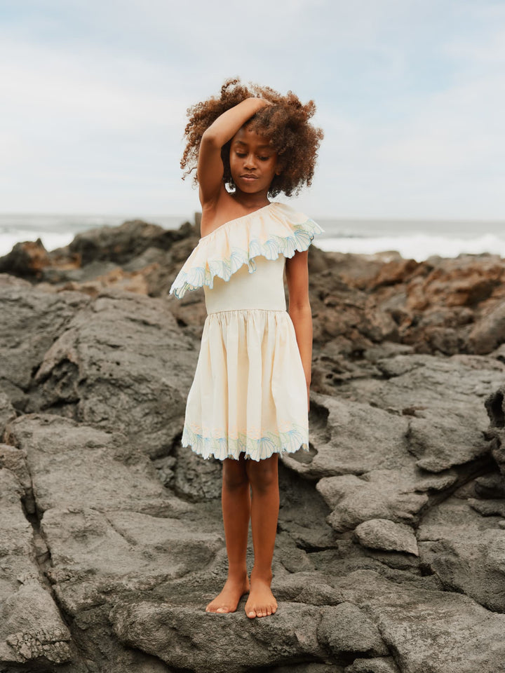 Cato Dress in Pearled Ivory