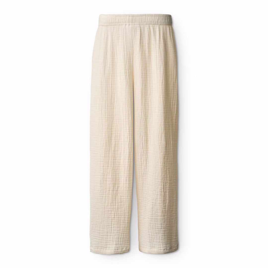 Agatha Woven Pants in Pearled Ivory