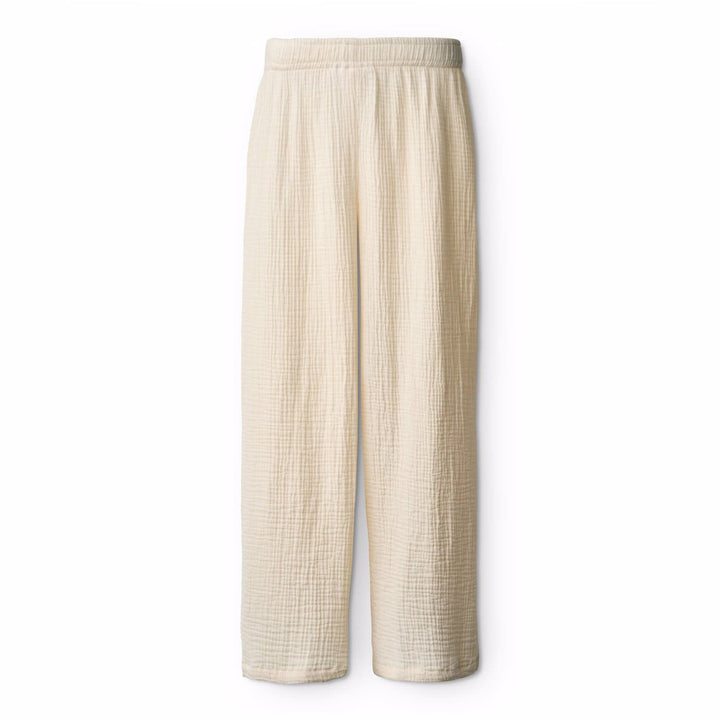 Agatha Woven Pants in Pearled Ivory
