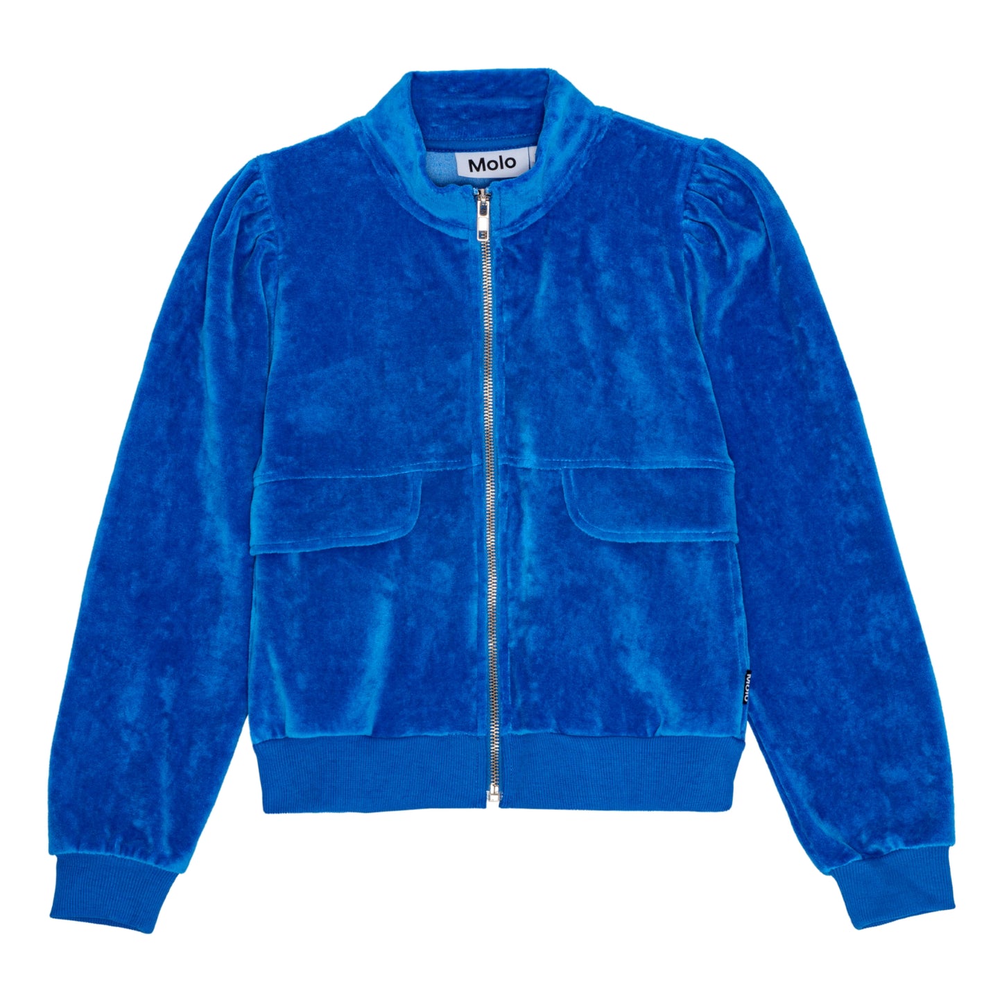 Malika Lapis Blue Zip Sweatshirt