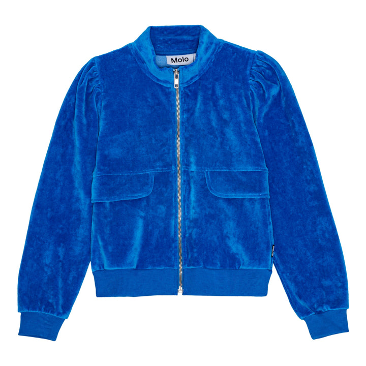 MOLO Malika Lapis Blue Zip Sweatshirt