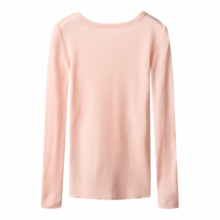 Rihanna Wool Layering T-shirt - Rose