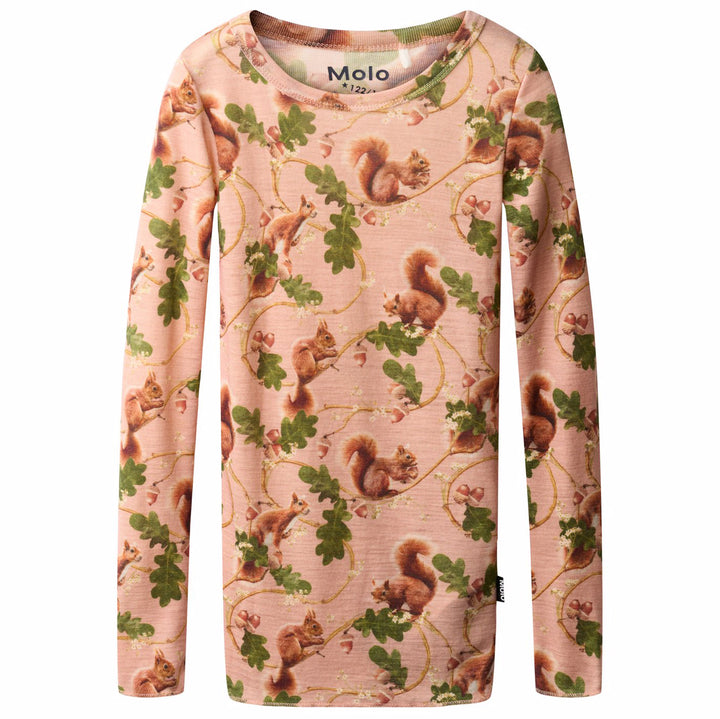 MOLO Rihanna Wool T-shirt - Squirrel Harmony