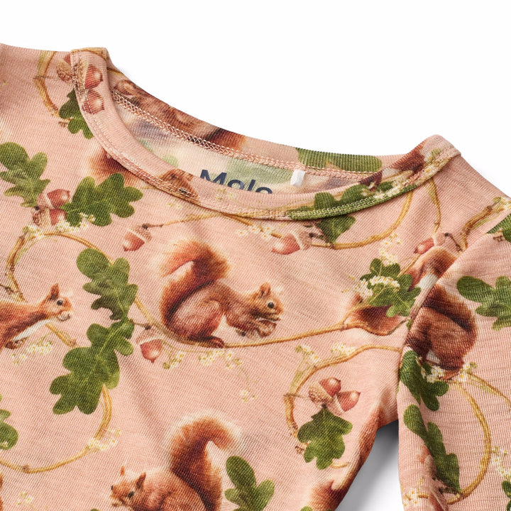 MOLO Rihanna Wool T-shirt - Squirrel Harmony
