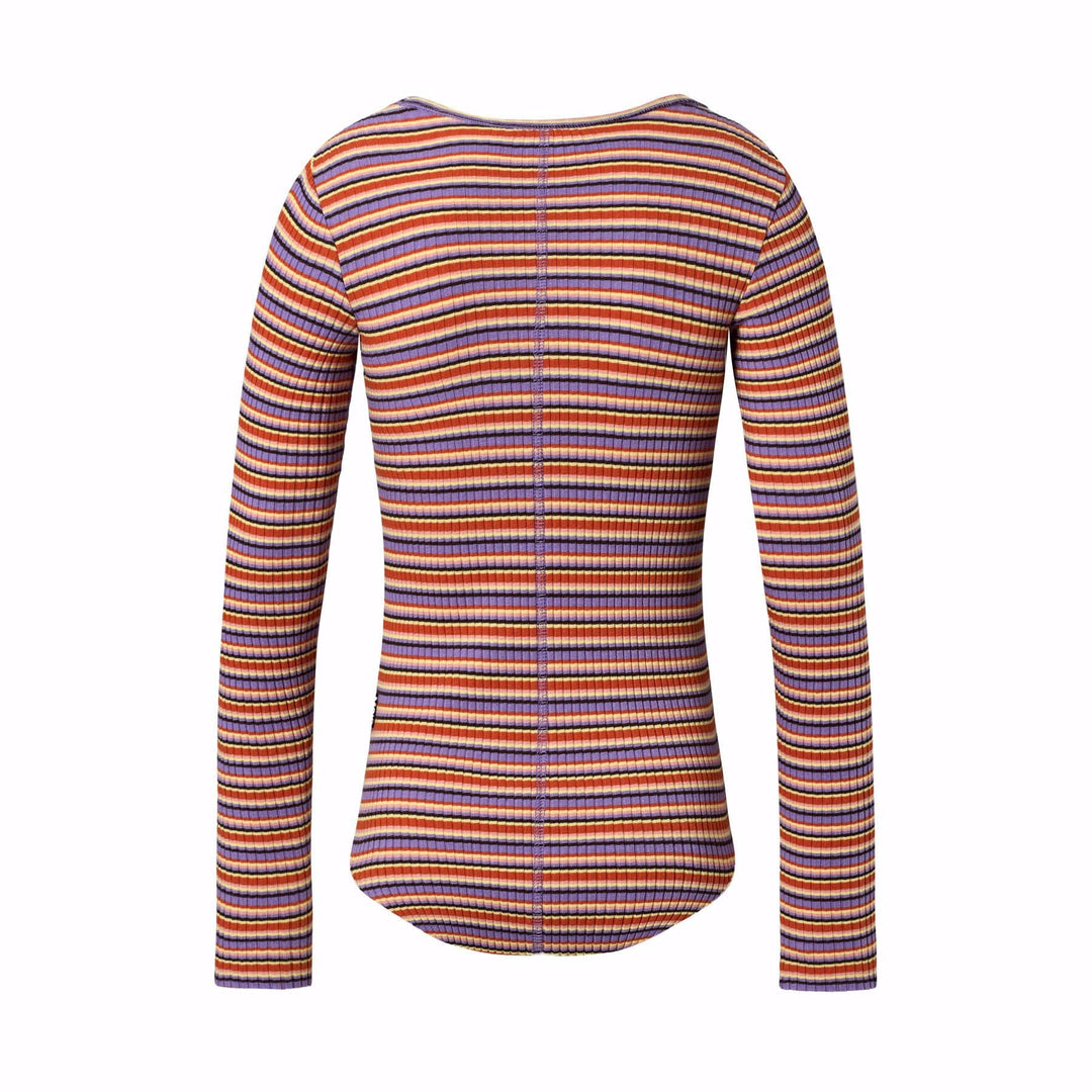Rochelle Tee in Purple Flame Stripe