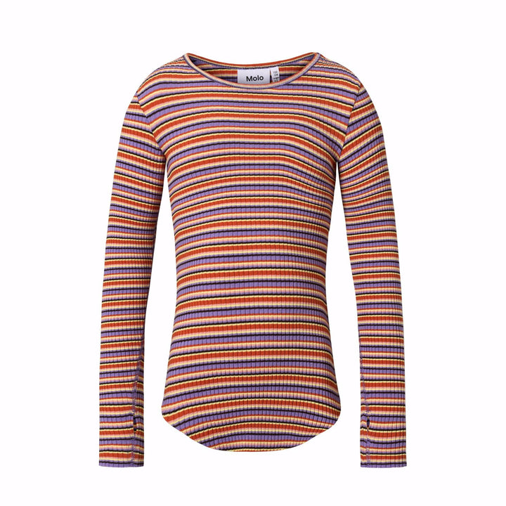 Rochelle Tee in Purple Flame Stripe