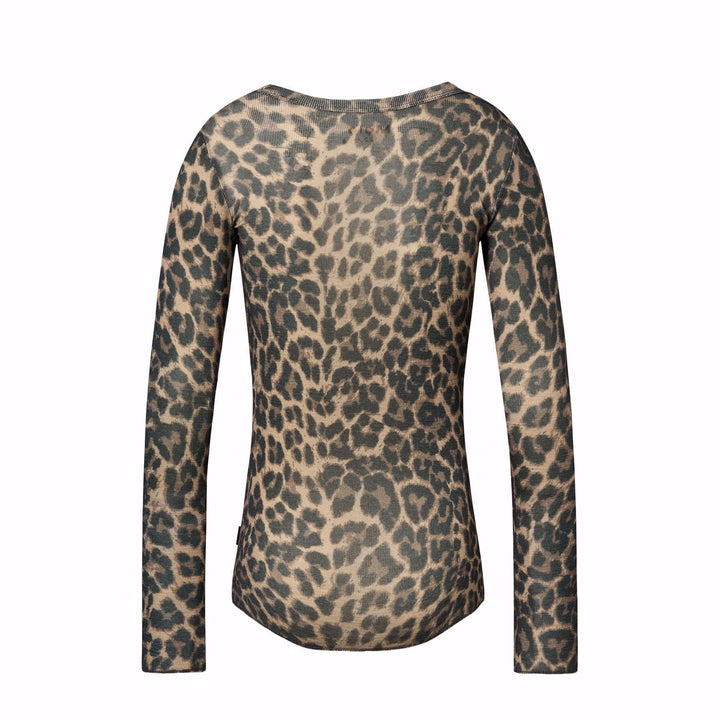 Rihanna Wool Tee in Brushed Leo
