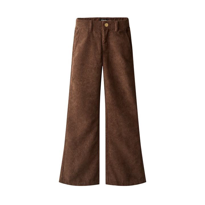 Aida Woven Pants in Bark Brown