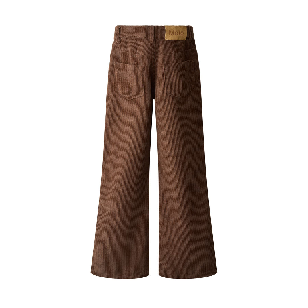 Aida Woven Pants in Bark Brown