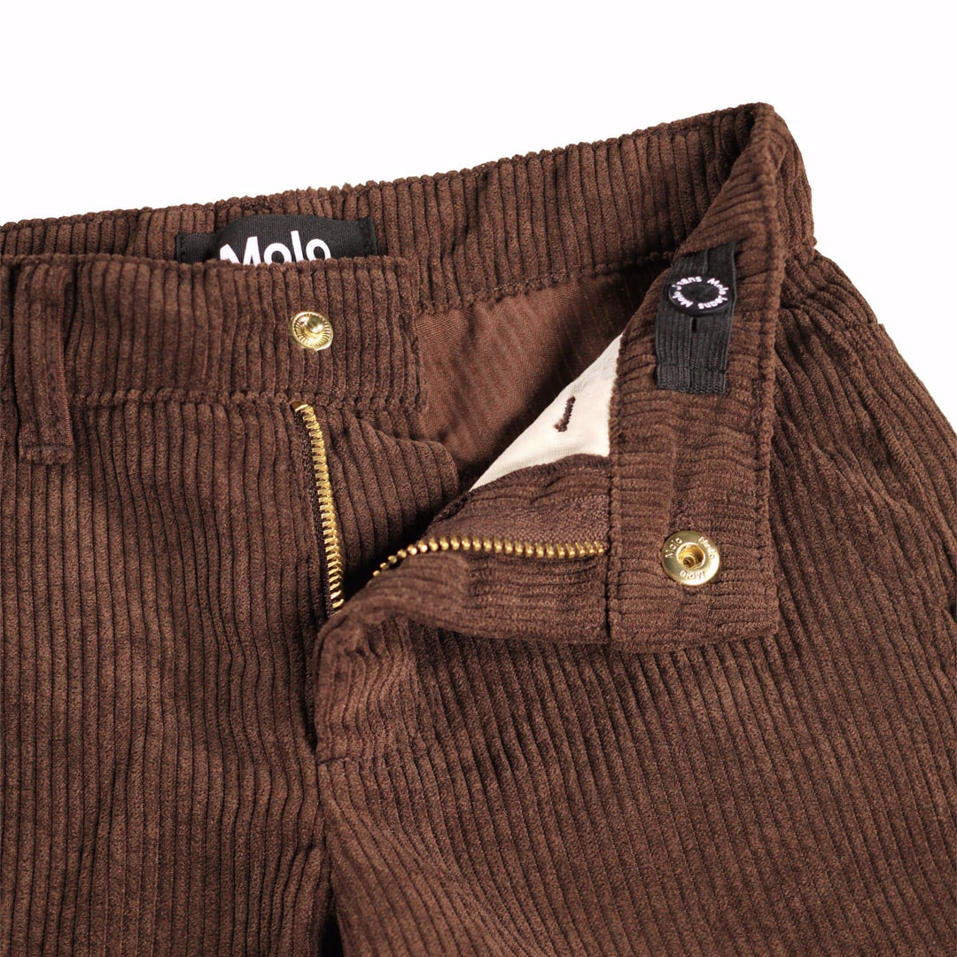 Aida Woven Pants in Bark Brown