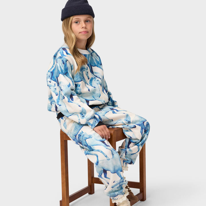 Marge & Adan Lounge Set in Blau Ponies