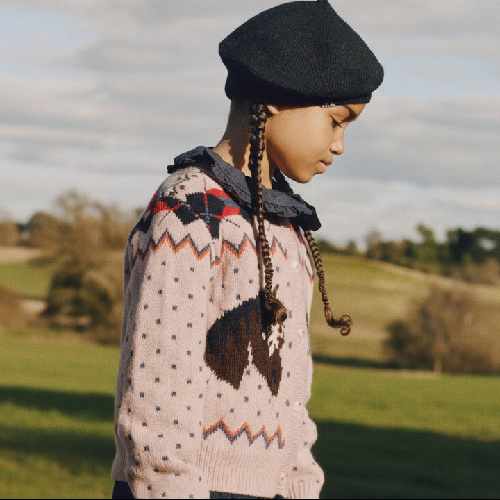 Galaxy Cardigan in Mellow Rose