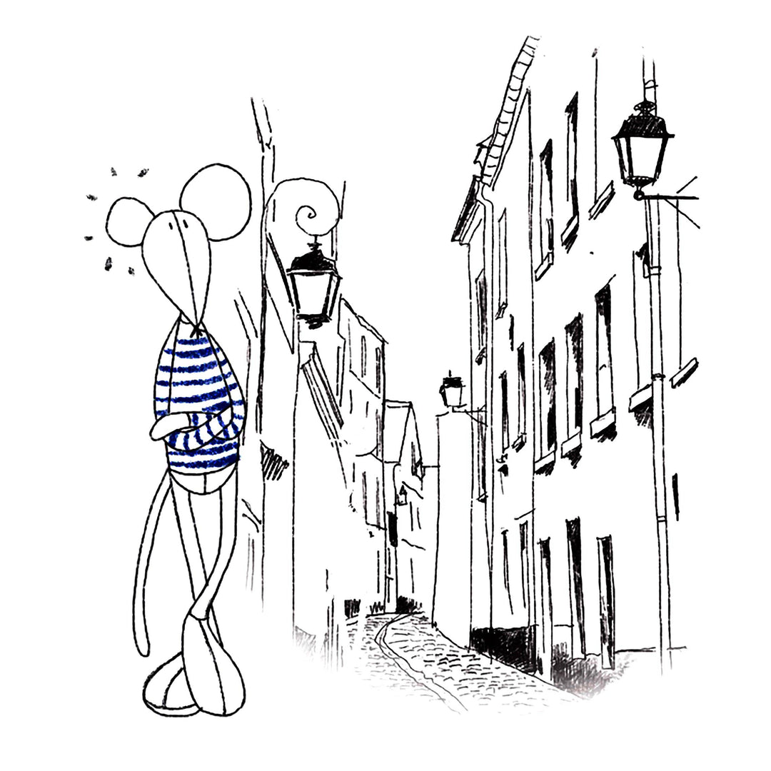 HECTOR THE MOUSE - L: With Sailor Shirt / Midnight blue
