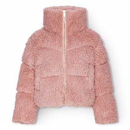 Havi Petal Blush Fuzzy Jacket