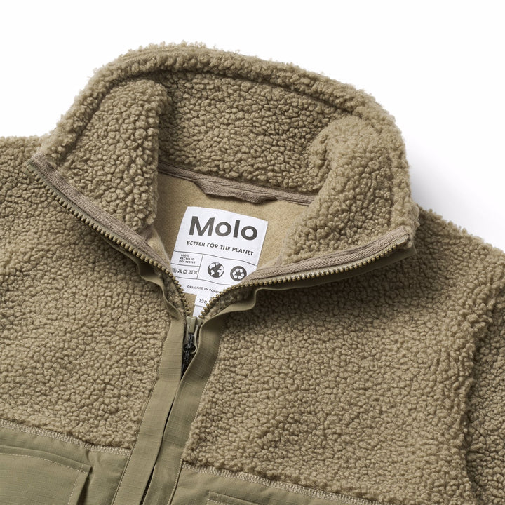 Utha Fleece Jacket - Bark Green