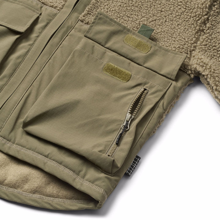 Utha Fleece Jacket - Bark Green