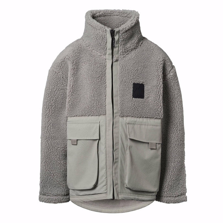 Utha Fleece Jacket in Grey Melange