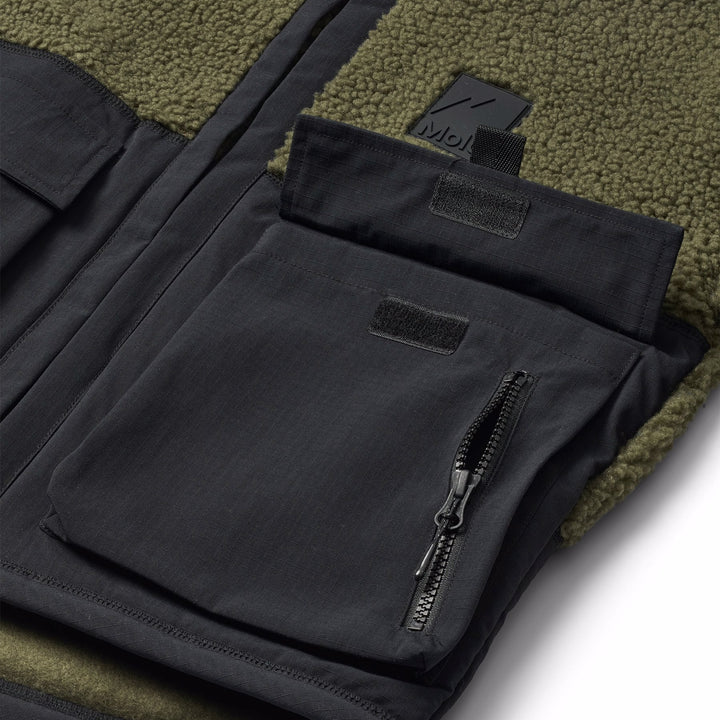 Utha Fleece Jacket in Bark