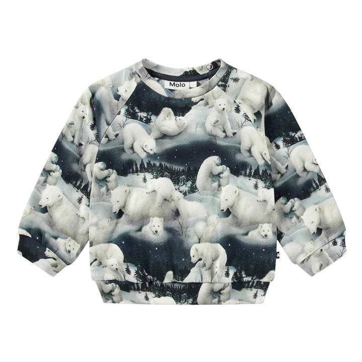 MOLO Disc Polar Bears Baby Sweatshirt