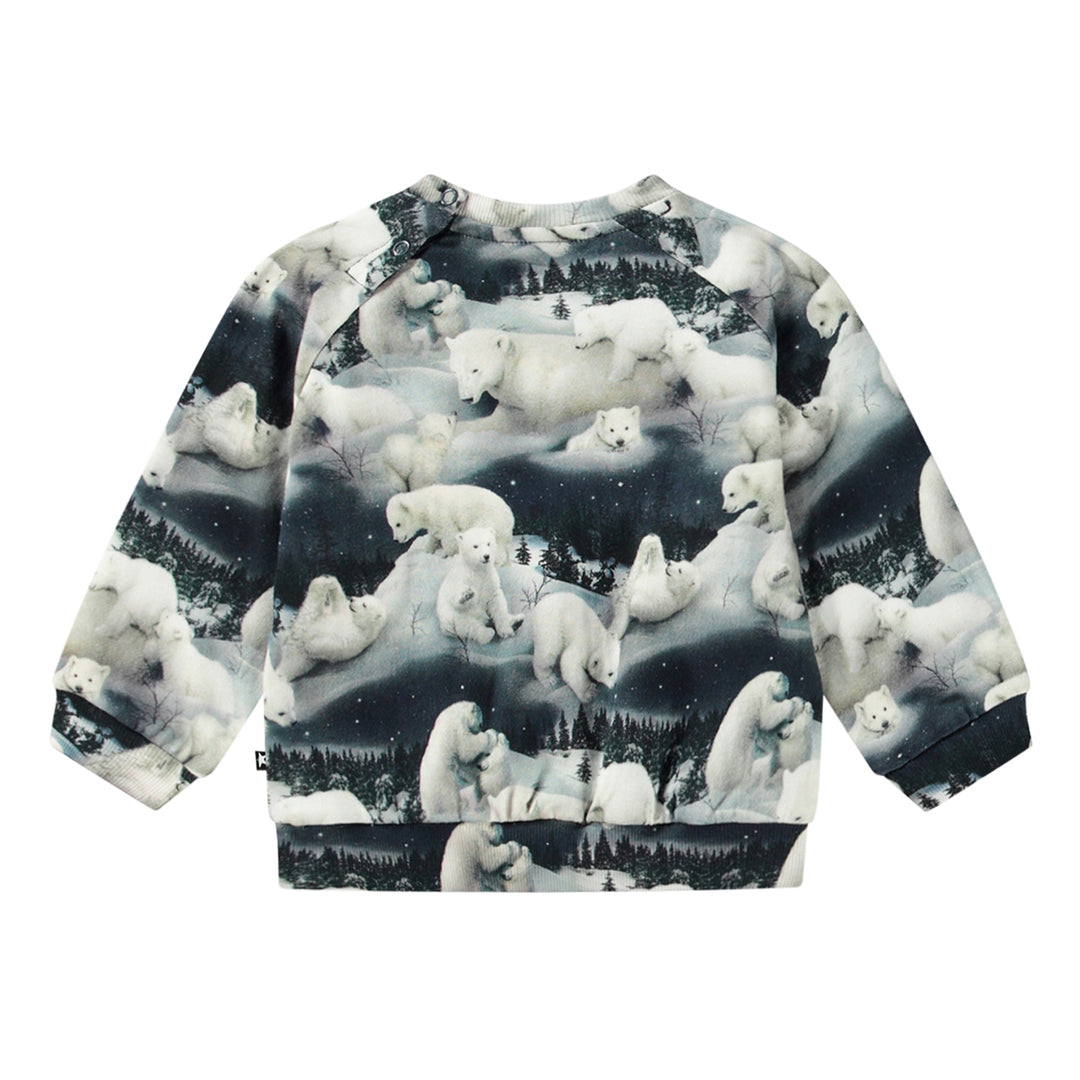 MOLO Disc Polar Bears Baby Sweatshirt