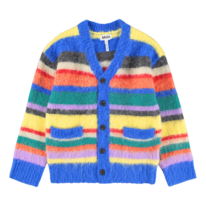 MOLO Brutus Cardigan - Fuzzy Stripe