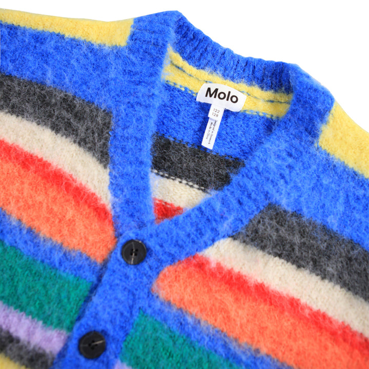 MOLO Brutus Cardigan - Fuzzy Stripe