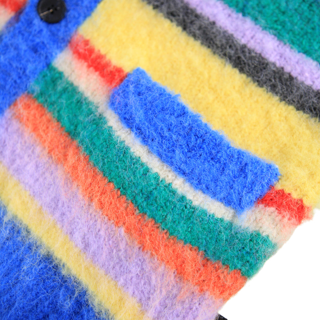 MOLO Brutus Cardigan - Fuzzy Stripe