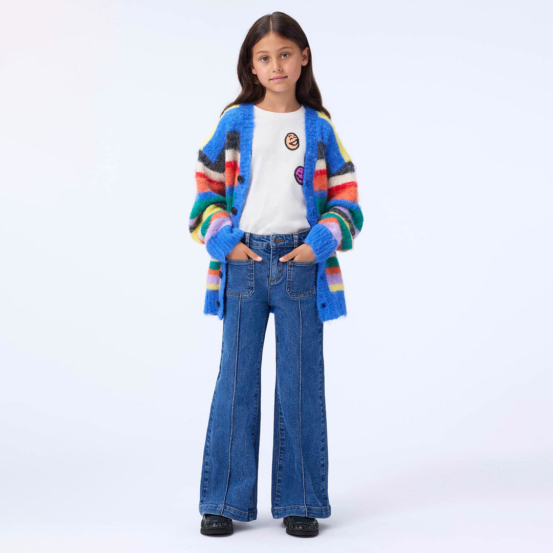 MOLO Brutus Cardigan - Fuzzy Stripe