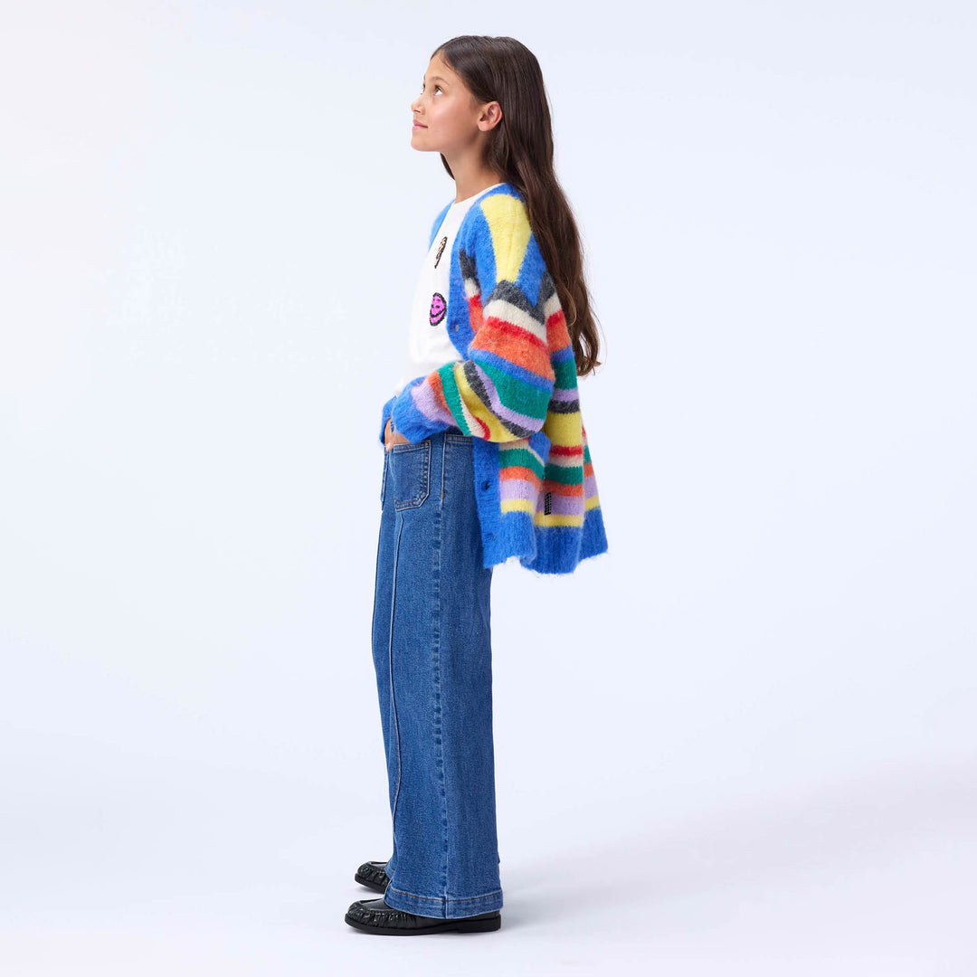 MOLO Brutus Cardigan - Fuzzy Stripe