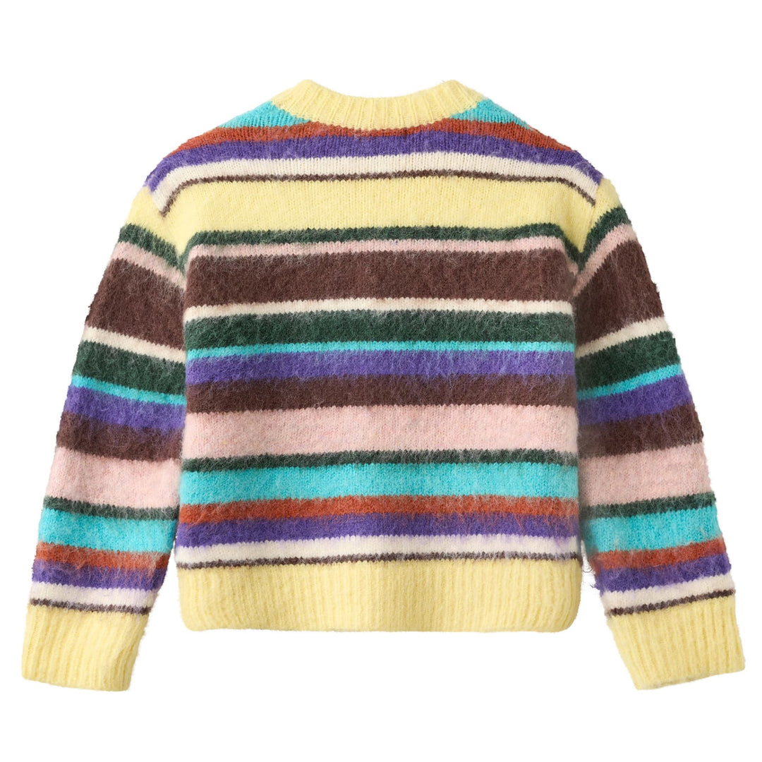 Brutus Cardigan in Gemstone Stripe