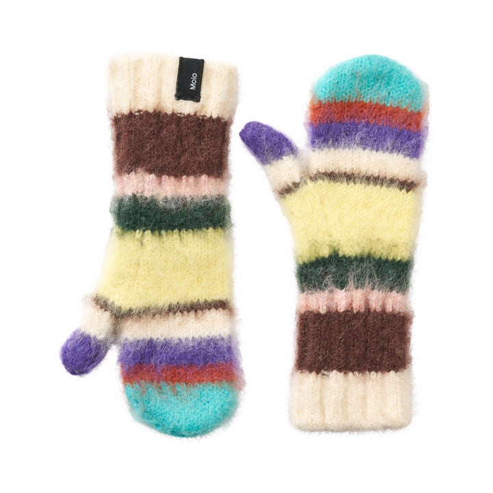 Kirsa Mittens in Gemstone Stripe