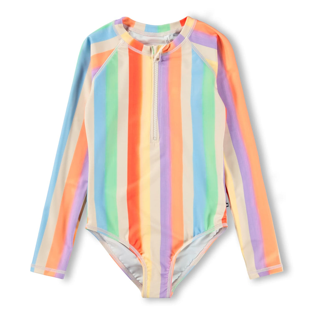 Necky Swimsuit in Rainbow Paint