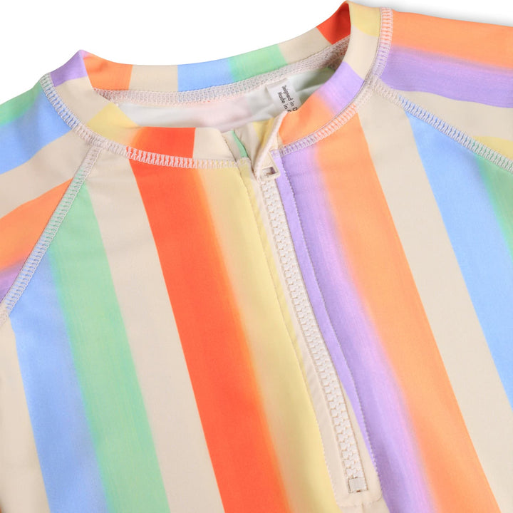 Necky Swimsuit in Rainbow Paint