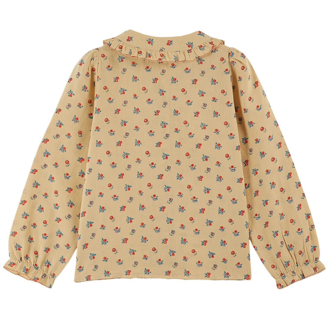 EMILE ET IDA Poppy Embroidered Blouse