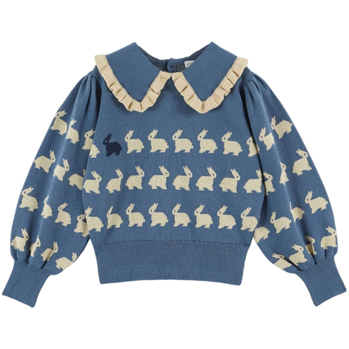 EMILE ET IDA Bunny Pullover Cotton Sweater