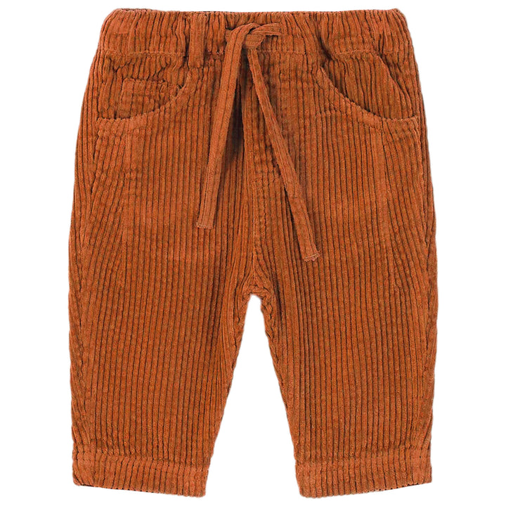 EMILE ET IDA Velour Cotton Baby Pants