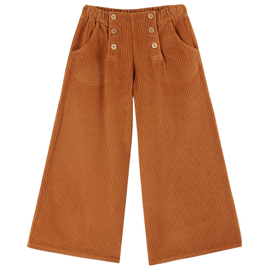 EMILE ET IDA Corduroy Sailor Trousers - Pecan