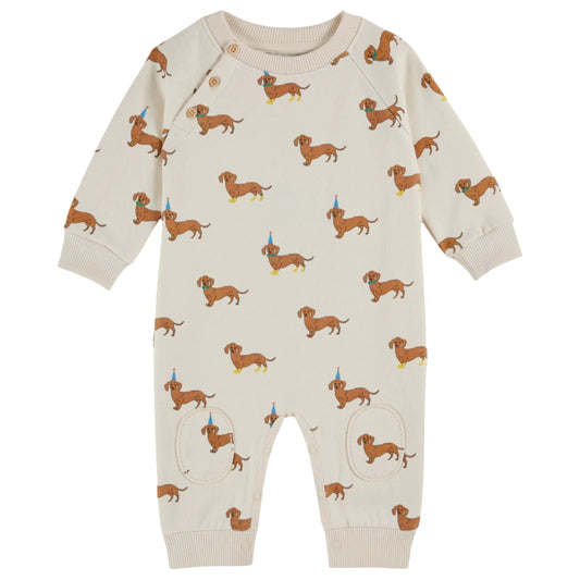 Dog Fleece Jumpsuit  - Dachshund