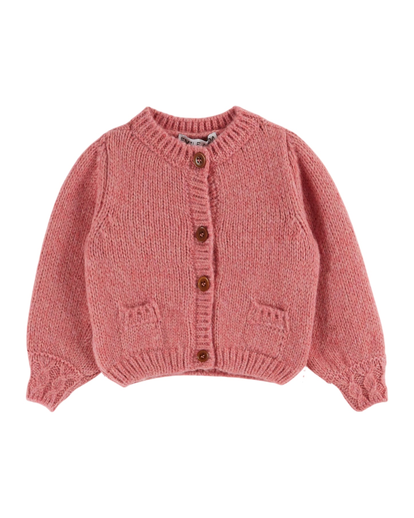 EMILE ET IDA Cuddly Cardigan - Rose