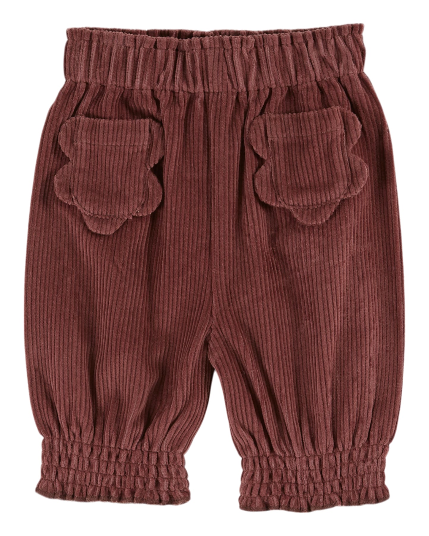 EMILE ET IDA Flowers Pockets Baby Trousers - Violine